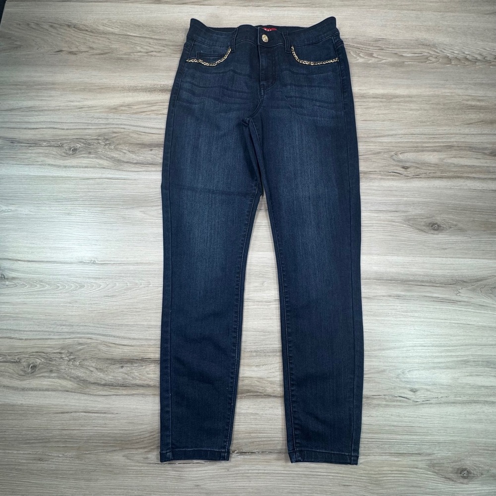 Guess Larissa Chain-Link Women Dark‎ Wash Skinny Jeans  Size 27